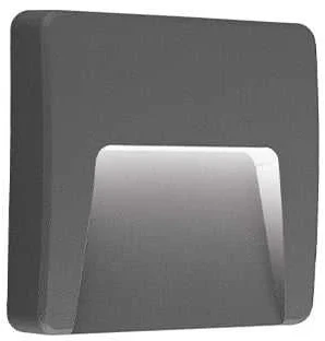 Viokef 3W LED sieninis šviestuvas COP, tamsiai pilkas, 3000K, IP65, 4308900