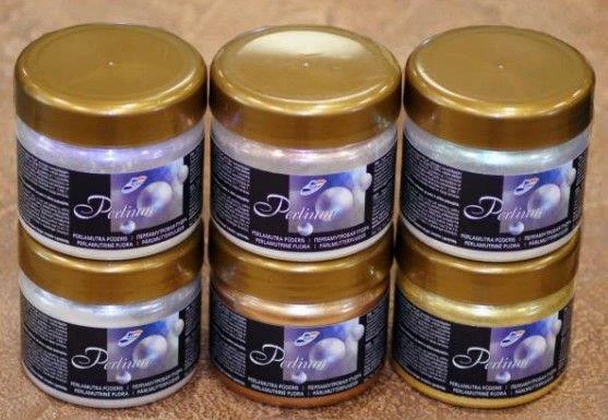 Dažų pudra Rilak Perlium Raudona. raudonas perlamutras. 100 g
