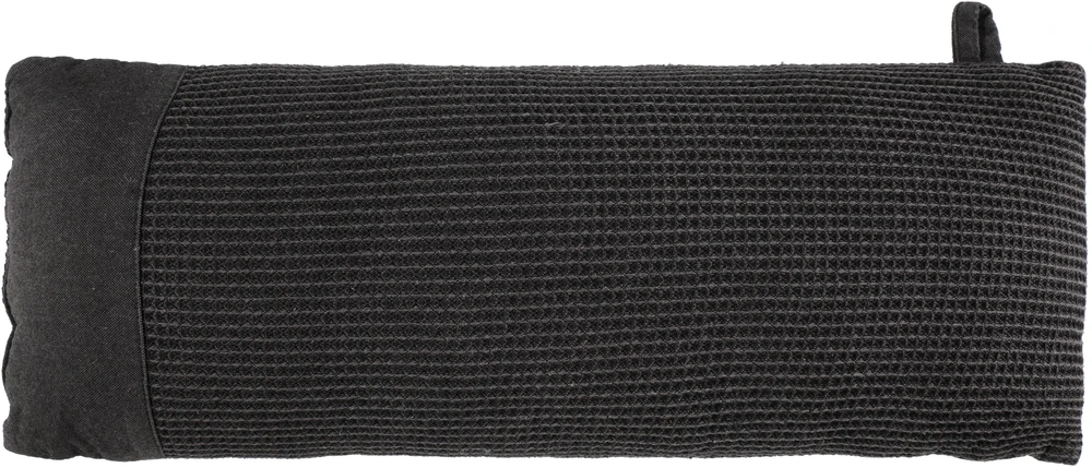 Pirties pagalvė Rento, medvilnė/poliesteris, 50 x 22 cm, juoda sp./pilka sp.