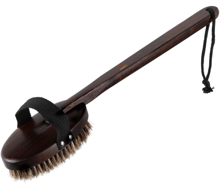 Pirts birste Rento Dark bamboo, bambuss, 42 x 8 cm, brūna
