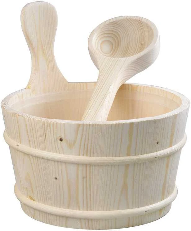 Saunos kubilas su samčiu FLAMMIFERA AP-001W, 4 l