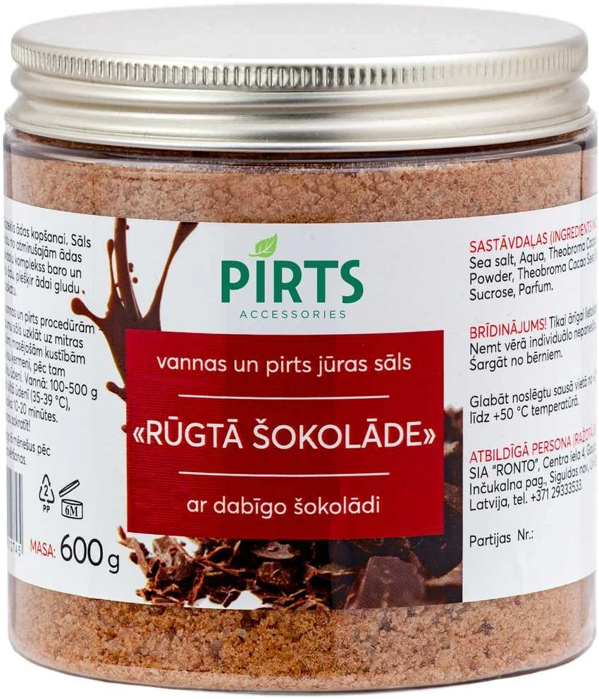 Jūros druska pirtims Bitter Chocolate, 600g