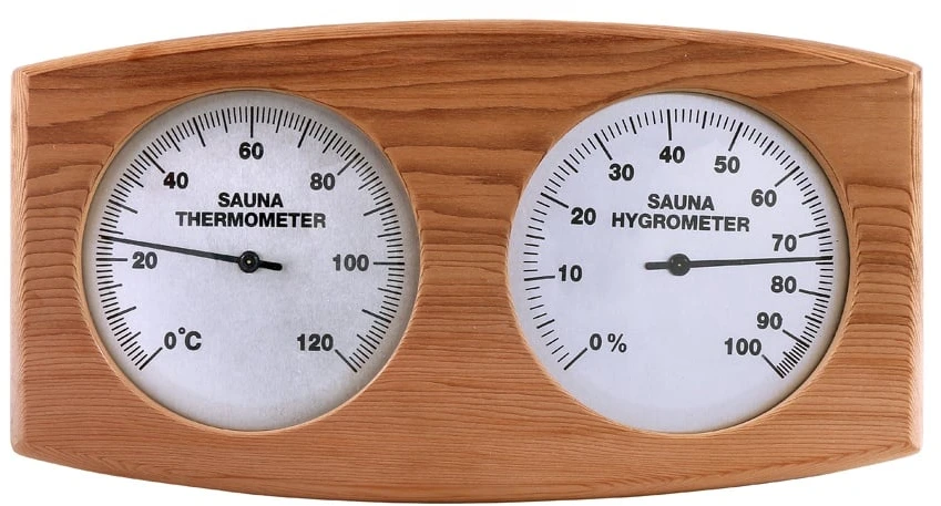 Sauna THERMOMETER WITH HYGROMETER