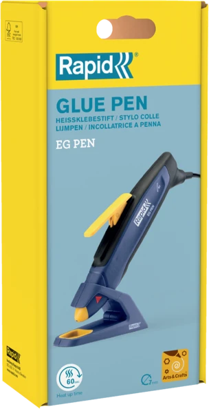 Rapid 5001704, Hot glue gun, Mėlyna, 60 s, 7 mm, AC, 2 m
