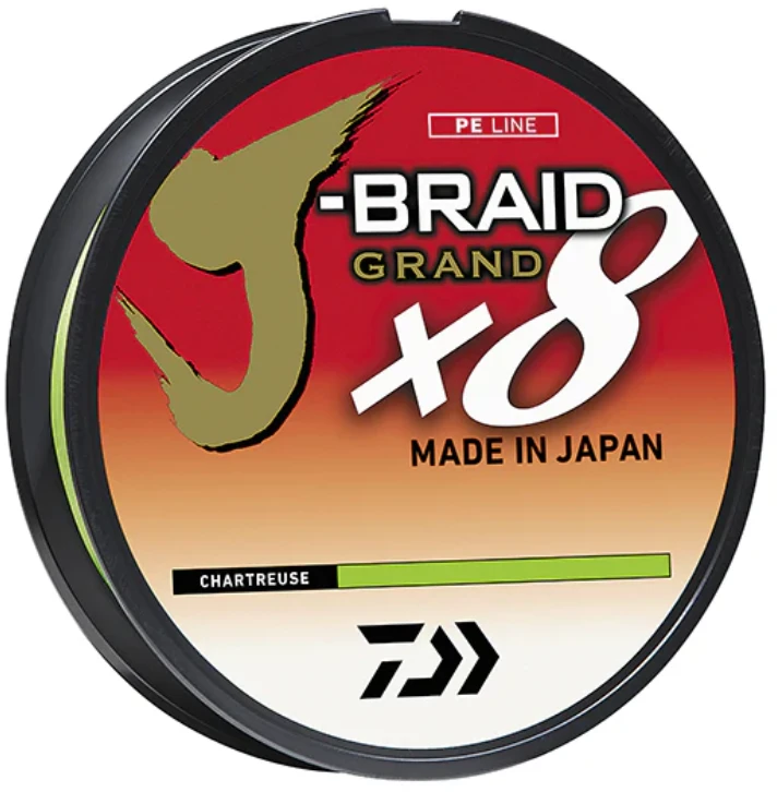 Valas DAIWA J-Braid Grand X8 Chartreuse 270m 0.06mm