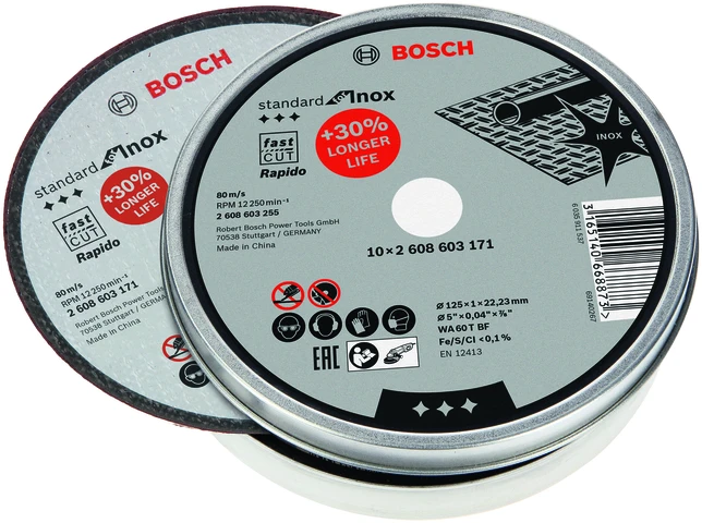 Bosch PRO Pjov.diskas INOX 125x22x1mm, 10vnt.