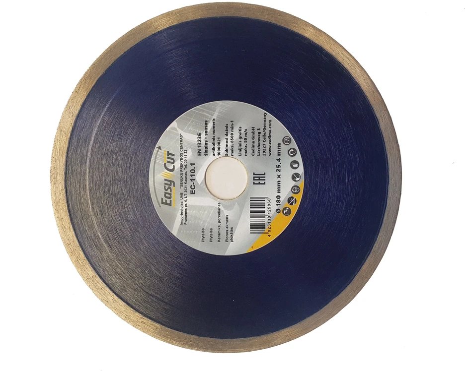 Deimantinis pjovimo diskas Cedima EC-110.1 115×22,23×1,5mm