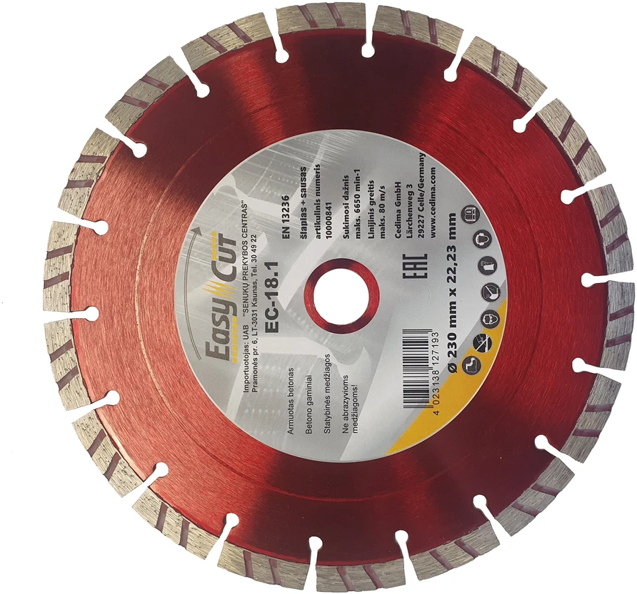 Pjovimo diskas Cedima EC-18.1, 350 mm x 25.4 mm x 3.2 mm