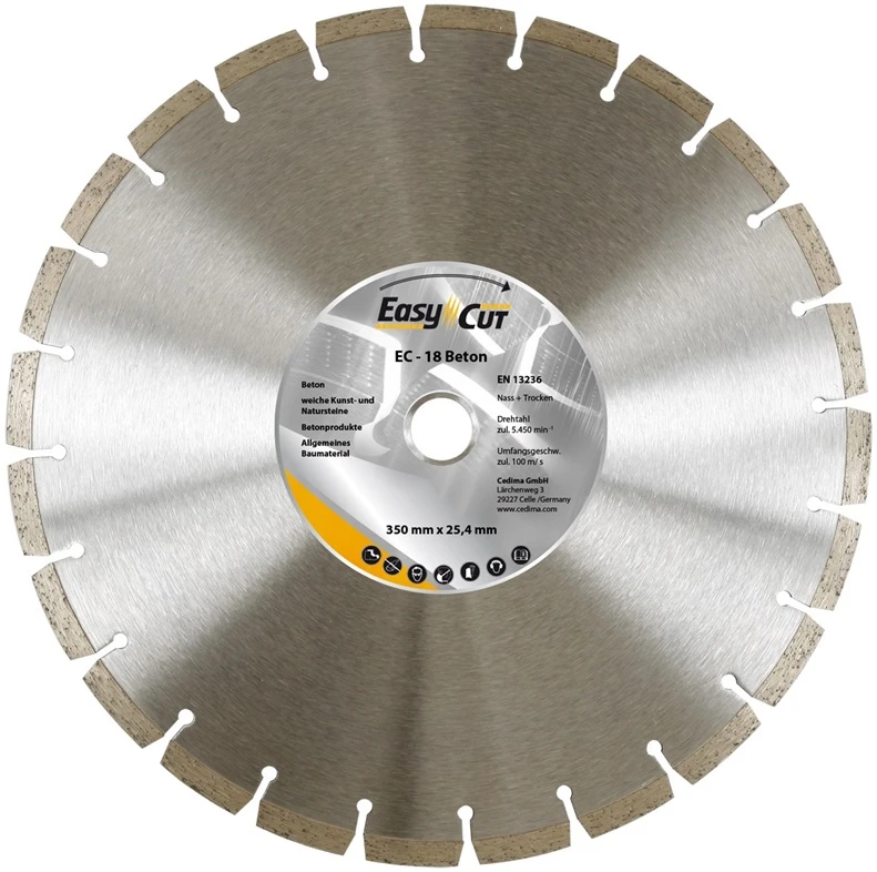 Pjovimo diskas Cedima EC-18.1, 350 mm x 25.4 mm x 3.2 mm