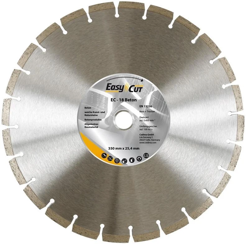 Pjovimo diskas Cedima EC-18.1, 350 mm x 25.4 mm x 3.2 mm
