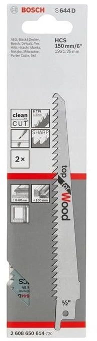 Bosch 2 pjūklo geležtės S 644 D