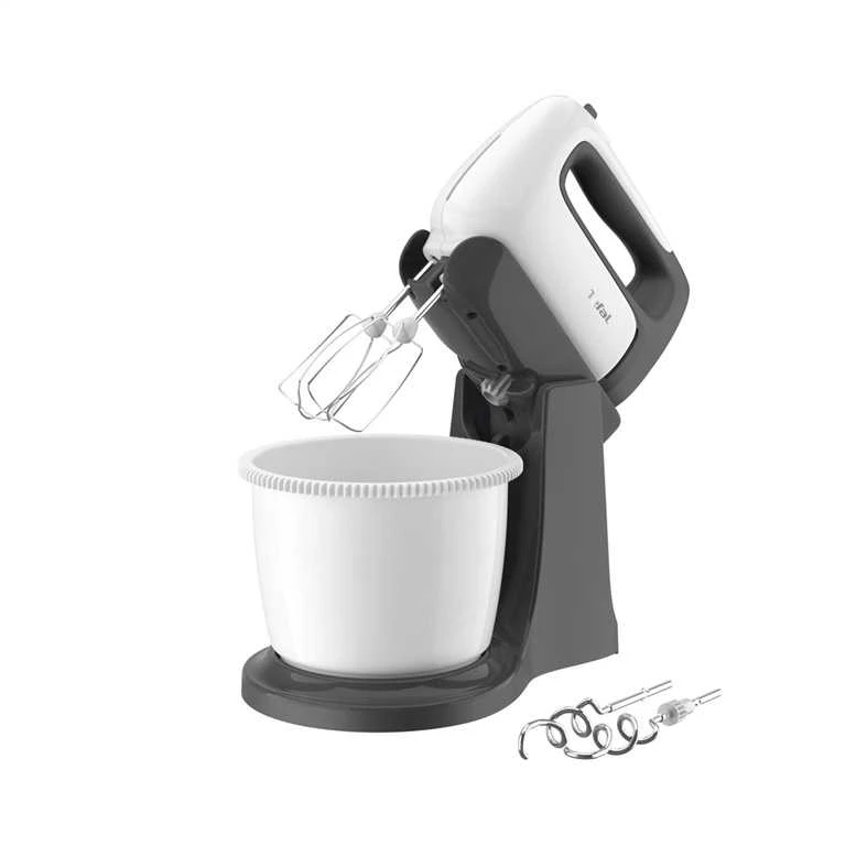 Plakiklis Mikseris ar bļodu Tefal Prep'Mix+ HT464138, balta krās./pelēka krās.