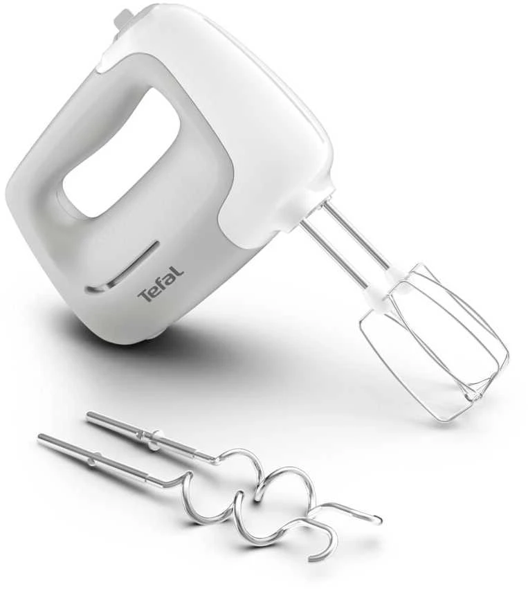 Plakiklis TEFAL | Hand Mixer | HT450B38 | Hand Mixer | 450 W | Greičių skaičius 5 | Turbo mode | Baltas
