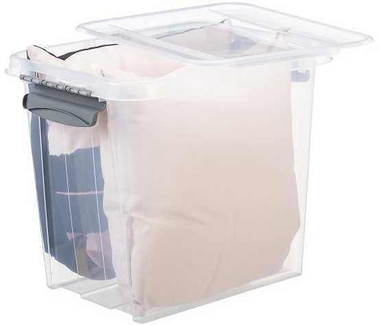 Daiktadėžė PLAST TEAM PRO BOX, su dangčiu, 51 x 39 x 43,5 cm, 53 L