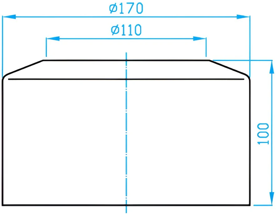 Plastbrno WC rozetė KR10000 110mm