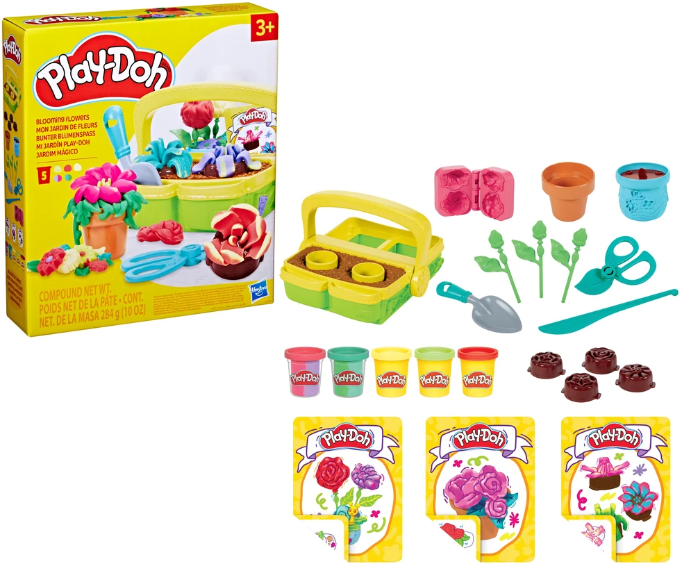 Plastilinas Hasbro Play-Doh Blooming Flowers