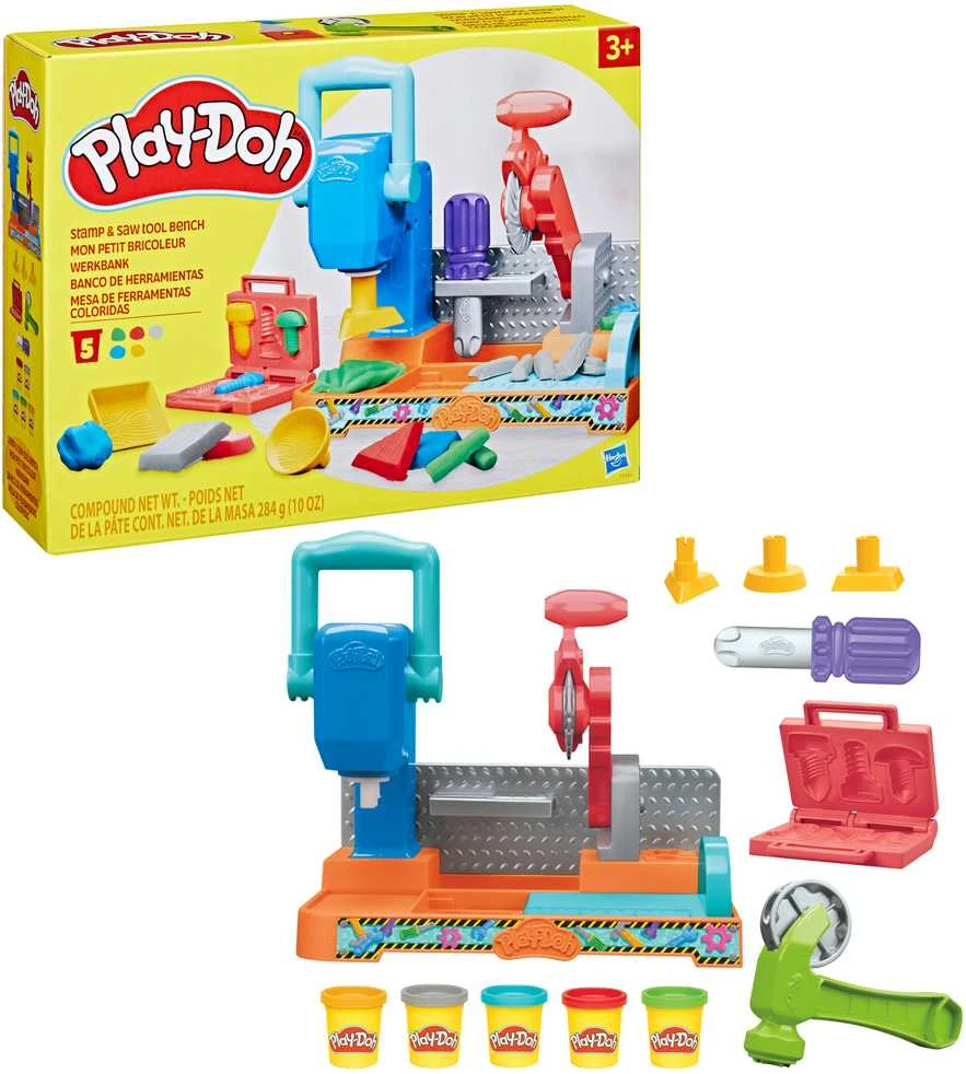 Modelinas Hasbro Play-Doh Dirbtuvės, įvairių spalvų, 415 g