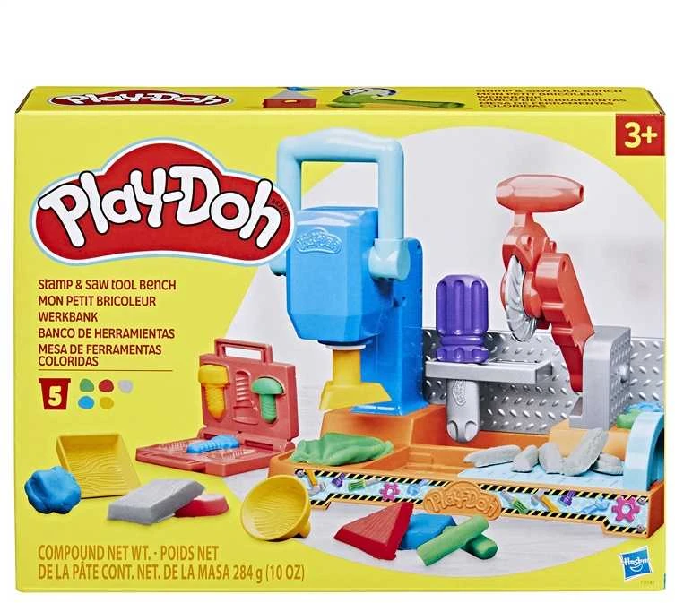 Modelinas Hasbro Play-Doh Dirbtuvės, įvairių spalvų, 415 g