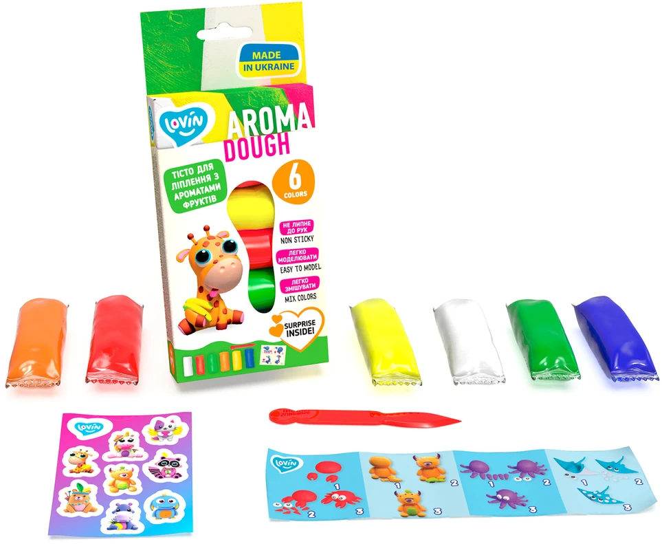 Plastilinas Lovin Aroma Dough, įvairių spalvų
