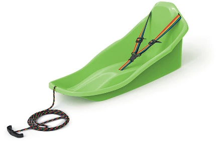 Plastikinės rogės Prosperplast, žalia, 72 cm x 37 cm