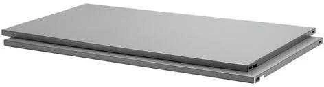 Lentyna Dolle Steelboard, 80 cm x 30 cm, pilka sp., 2 vnt.