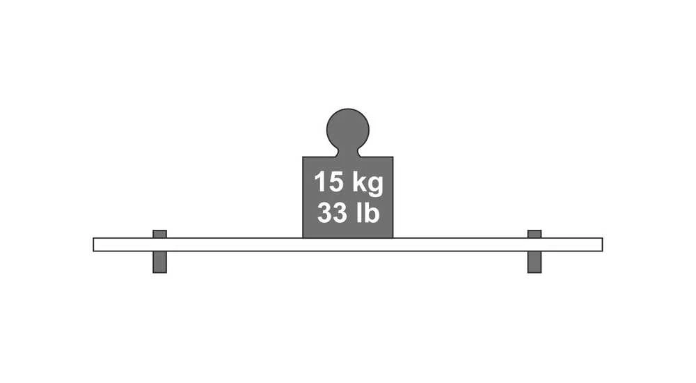 Lentynos laikiklis Dolle Cuadro, 200x50 mm, sidabro, 2 vnt.