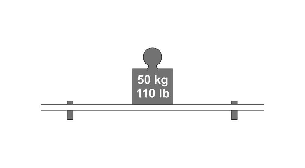 Dolle Lentynos laikiklis Scoop Maxi, 40x105 mm, balta, 2 vnt.