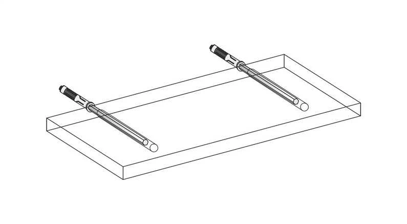 Plauktu turētājs Dolle StrongFix, 17.2x1.2 cm, pelēka krās., 2 gab.
