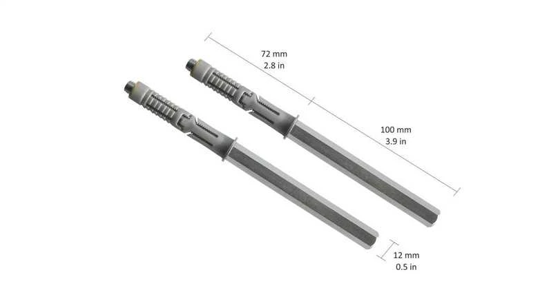 Plauktu turētājs Dolle StrongFix, 17.2x1.2 cm, pelēka krās., 2 gab.