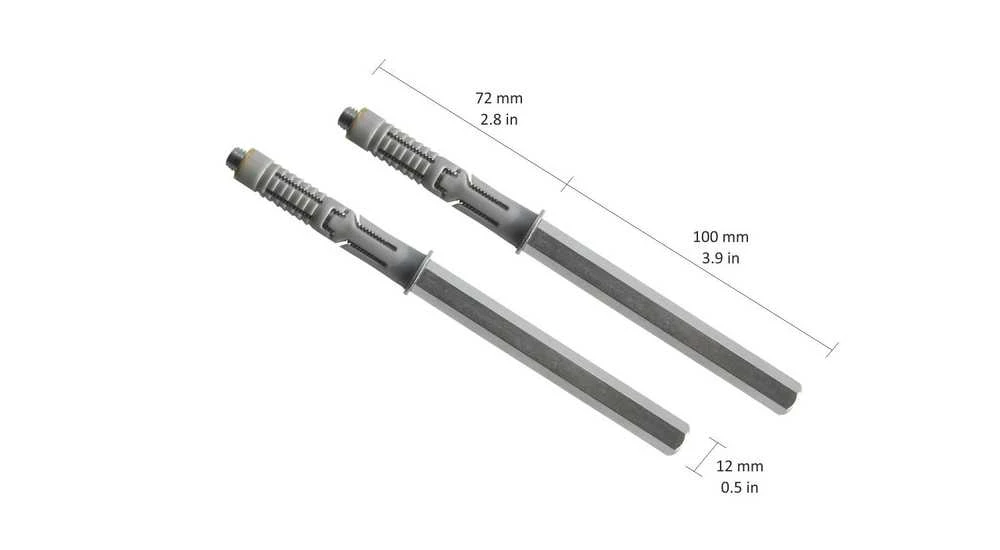 Plauktu turētājs Dolle StrongFix, 17.2x1.2 cm, pelēka krās., 2 gab.