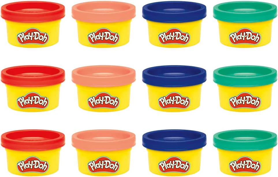 PLAY-DOH Mini indelių rinkinys, 12 vnt.