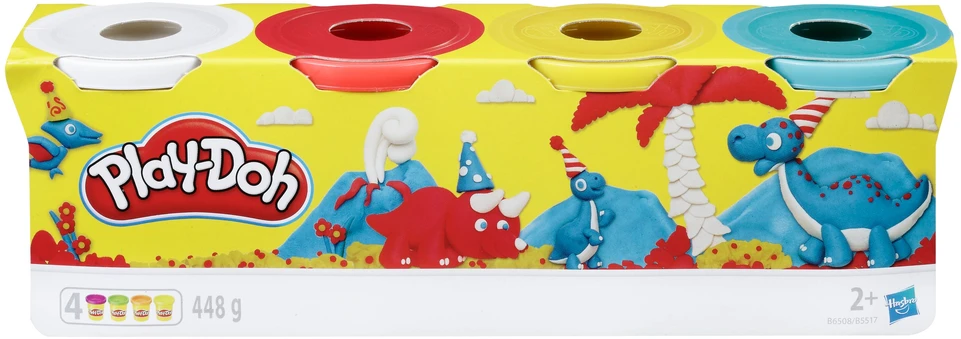 PLAY-DOH Plastilino rinkinys, 4 vnt.