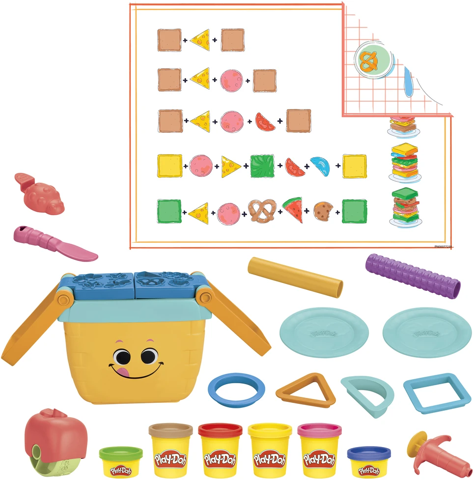 Play-Doh Plastilinas Hasbro Star Wars Picnic Shapes Starter Set, įvairių spalvų