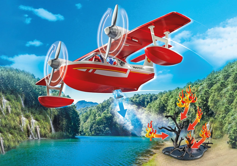 PLAYMOBIL ACTION HEROES Ugniagesių lėktuvas 71463