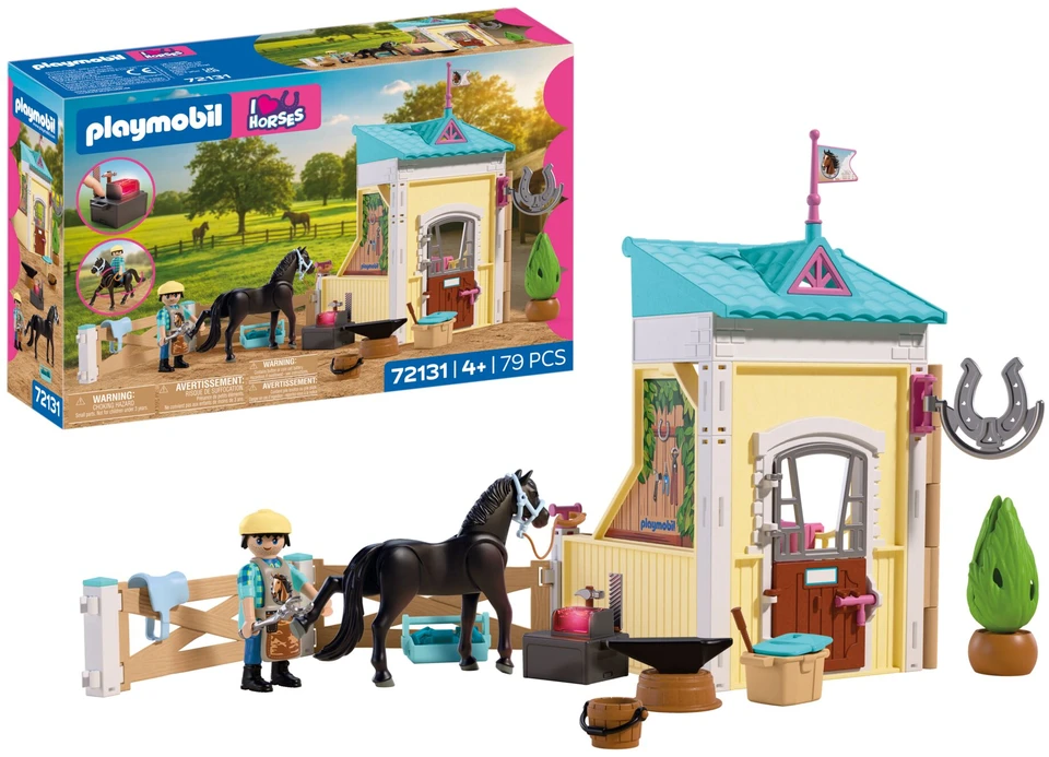 PLAYMOBIL - Small Stable with Farrier (72131)