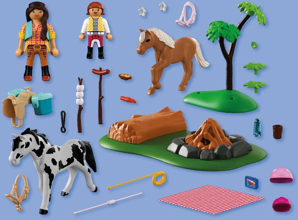 PLAYMOBIL - Horseback Riding Trip with Campfire (72132)