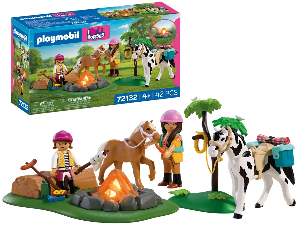 PLAYMOBIL - Horseback Riding Trip with Campfire (72132)