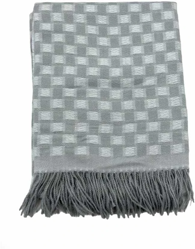 Pledas Domoletti CHECKERS, pilka sp., 130 cm x 160 cm