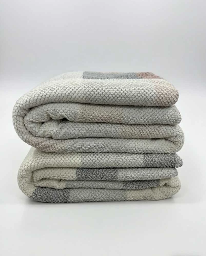 Domoletti PLAID BLANKET CLOUDY 150X200CM Pilkas/WHIT