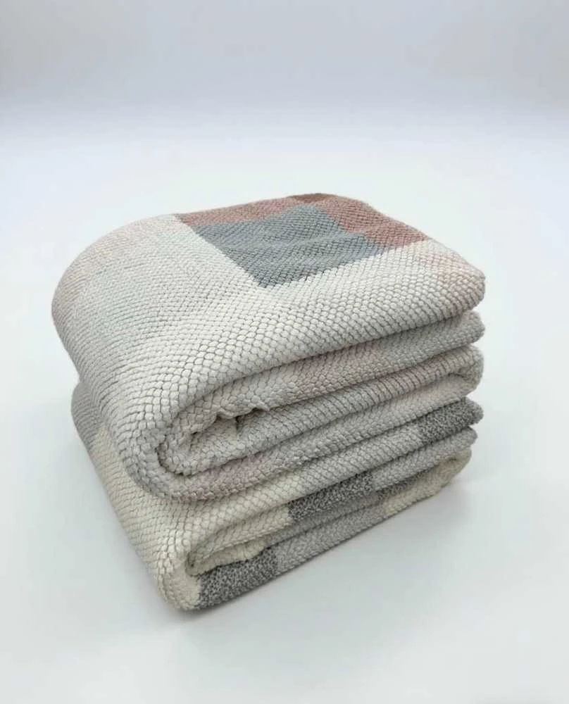 Domoletti PLAID BLANKET CLOUDY 150X200CM Pilkas/WHIT