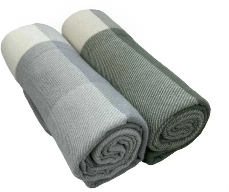 Domoletti PLAID BLANKET TENDER 130X160 Žalias/Baltas