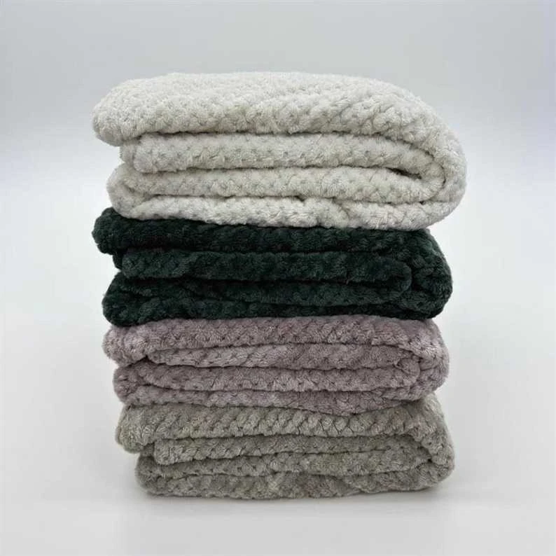 Domoletti BLANKET WAFFLE FLANNEL 150X200 CM BEIGE