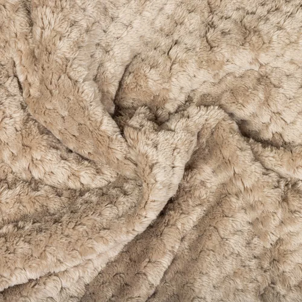 Domoletti BLANKET WAFFLE FLANNEL 150X200 CM BEIGE