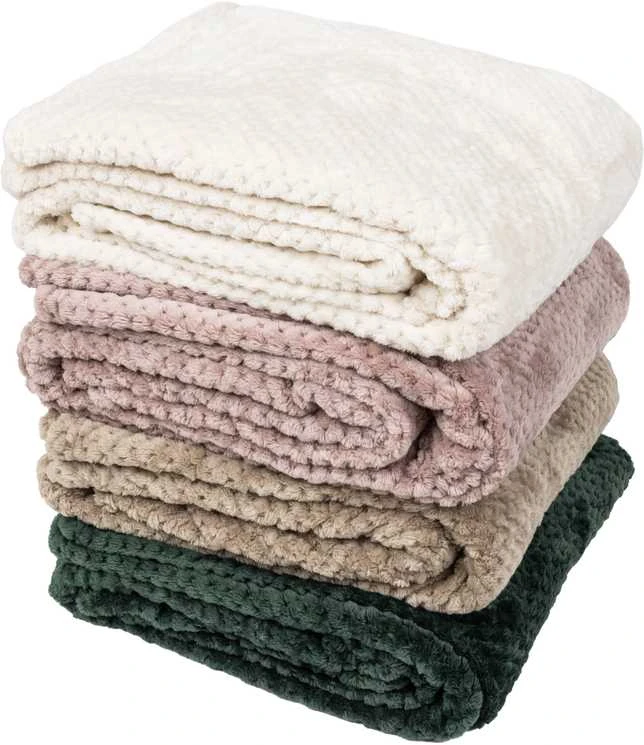 Domoletti BLANKET WAFFLE FLANNEL 150X200 CM BEIGE