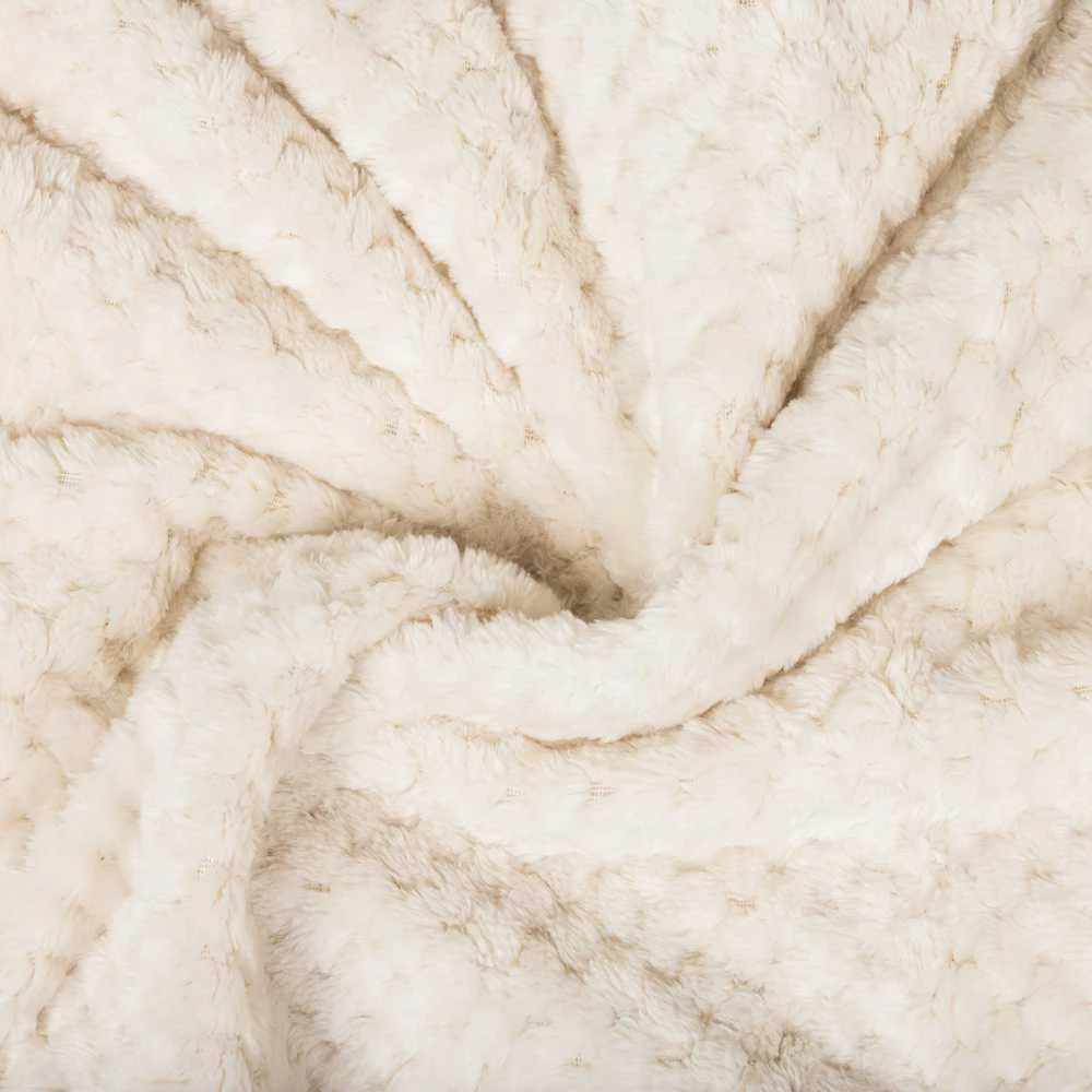 Domoletti BLANKET WAFFLE FLANNEL 150X200 CM IVORY