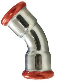 Press elbow Assotherm 45. FF. 15 mm - press
