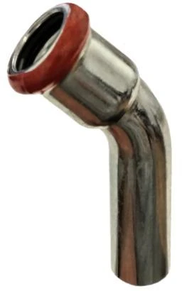Press elbow Assotherm 45. MF. 18 mm – pressable