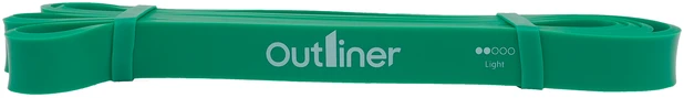 Pasipriešinimo guma Outliner IR97660-22mm, 208 cm x 2.2 cm x 0.45 cm, žalia sp.