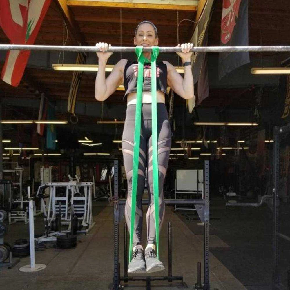 Mankštos guma THOMS Power Band – sunkus pasipriešinimas 22,18–55,44 kg (44 × 4,5 × 2080 mm)