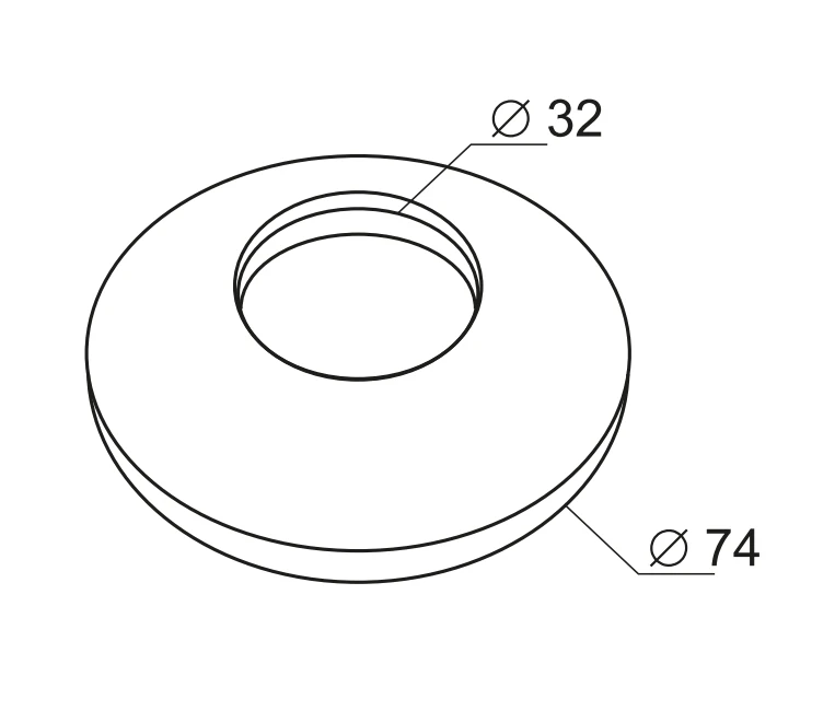 Prevex Rozetė E265 32mm